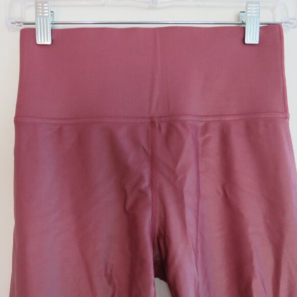 CARBON38 High Rise 7/8 Leggings Takara Shine in Azalea Dusky Pink - Size S - Picture 4 of 14